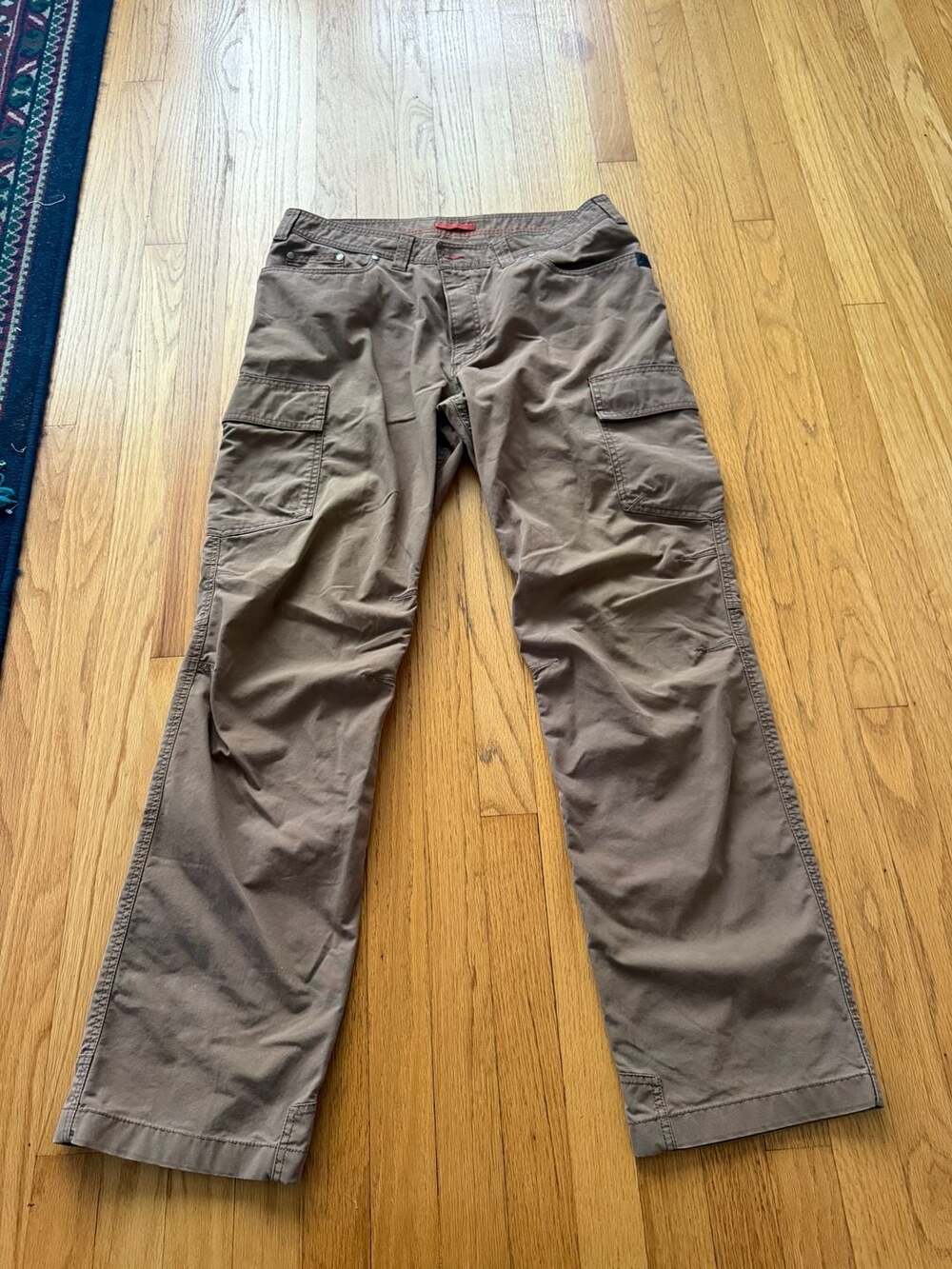 L.L. Bean Cargo Pants Size 38x34 Brown Cotton Nylon Hiking